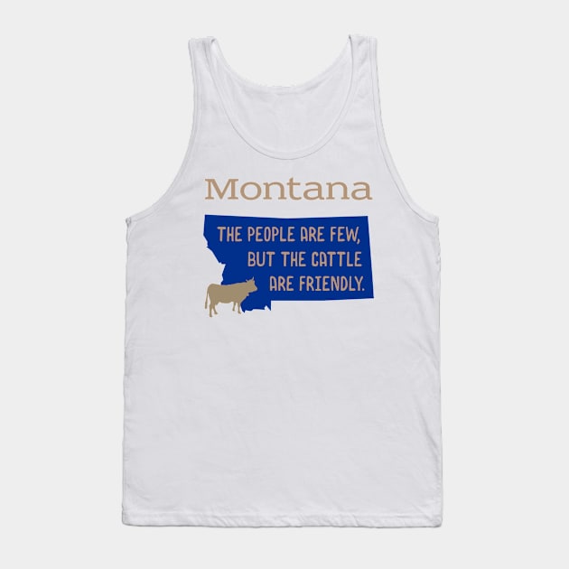 Montana and the Friendly Cattle Tank Top by donovanh